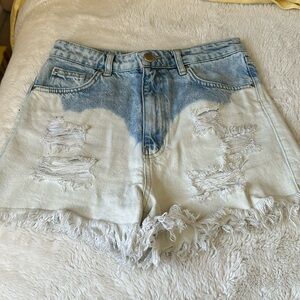 Two Toned ZARA jean shorts